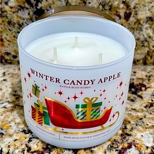 Bath & Body Works Winter Candy Apple 3 Wick Candle